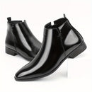 Botas Chelsea masculinas com zíper fashion