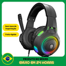 Headset Gamer com LED RGB para PC, Computador e Videogames