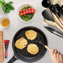 Kit de Utensílios de Cozinha – 12 Peças: Talheres, Colher de Madeira e Panela