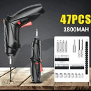 Mini Portable USB Rechargeable Screw Kit 47 Keys 360 Degree Wireless Bivolt