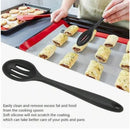Kit Espatula Aberta + Espatula Fechada + Espatula Redonda.Utensilios de Cozinha Silicone Cabo Silicone 3 Unidades