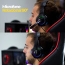 Headset Gamer com LED RGB para PC, Computador e Videogames
