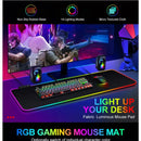 Mouse Pad Gamer Iluminado led Rgb Grande 80 cm por 30 com Mousepad gamer Led com em volta superficie speed para jogos