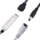 Rolo de Fita LED 5050 RGB 5m IP65 + Controle + Fonte 12v Bivolt