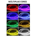 Fita LED Colorida à Prova d'Água RGB Luz LED com Fonte e Controle