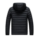 Jaqueta Puffer Impermeável com Capuz Removível