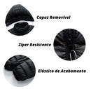 Jaqueta Puffer Impermeável com Capuz Removível