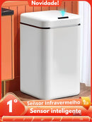 DO BRASIL - 16L Lixeira Sensor Automático Toque Movimento Inteligente Banheiro Cozinha Quarto Impermeável Resistente
