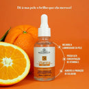 Kit de Cuidados com a Pele Vitamina C – 5 Itens: Sérum, Mousse, Máscara, Água Micelar e Esfoliante – Phállebeauty
