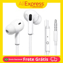Fones de Ouvido com Fio e Microfone Headset Esportivo Chamadas para Celular Qualidade Original para Computador