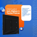 Zigbee Novadigital Smart Switch With 4 Keys Physical