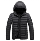 Jaqueta Puffer Impermeável com Capuz Removível