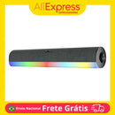 Soundbar Gamer Knup KP-RO852 – 14W RMS, RGB, Entrada P2/USB, Controle de Volume, Caixa de Som para PC, Notebook, TV e Monitor Wide