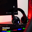 Headset Gamer com LED RGB para PC, Computador e Videogames