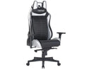 Cadeira Gamer Techni Sport TS62 Preto e Prata Reclinável e Giratória