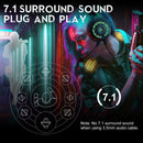 Headset Gamer EKSA E5000 Pro com Microfone – Fone com Som Surround 7.1 para PC, Headset com Fio