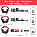 Fone de Ouvido Oneodio A71 Over Ear com Fio e Microfone Fones de Estúdio DJ Profissionais Monitoramento, Gravação e Mixagem Headset para Gaming