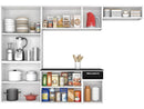 Cozinha Compacta Itatiaia Amanda Aço – 10 Portas e 1 Gaveta com Balcão