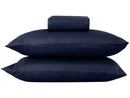Conjunto de Cama Casal – Hypercal  100% Poliéster – Azul Marinho – 3 Peças – Marcelino Têxtil