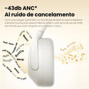 HAYLOU S30 Wireless Bluetooth 5.4 Headphones With Mic Noise Cancelling Headsets Hi-Res Audio 43dB Active 40mm Driver Earphones