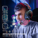 Headset Gamer FIFINE H9 com Som Surround 7.1, Controle de Volume e Interruptor de Mudo, Interface 3,5 mm ou USB para PC/Mac/PS4/PS5/Xbox