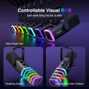 Kit de Microfone Dinâmico FIFINE AM8T XLR – Com Braço Articulado, RGB, Controle de Volume, USB, Para PC e PS4/PS5