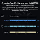 Mouse Gamer Sem Fio Delux M900PRO Taxa de Polling 8K PAW3395 RGB Base de Carregamento Design Ergonômico 63g Leve Para PC e Laptop