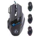 Mouse Brasil X7 Botão Retroiluminado Mouse Ergonômico 5500 DPI Mouse Ajustável Adequado para PC, Laptop e Desktop