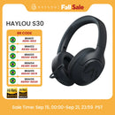 HAYLOU S30 Wireless Bluetooth 5.4 Headphones With Mic Noise Cancelling Headsets Hi-Res Audio 43dB Active 40mm Driver Earphones