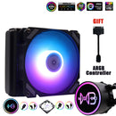 PC CPU Resfriamento a Água Refrigerador do Computador AIO RGB ARGB Ventilador Líquido compatível com soquetes LGA 1150 1151 1200 1700 2011 e AM4