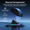 Mouse Gamer Sem Fio Delux M900PRO Taxa de Polling 8K PAW3395 RGB Base de Carregamento Design Ergonômico 63g Leve Para PC e Laptop