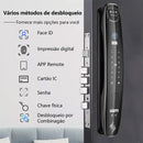 Fechadura Eletrônica Facial XSDTS Wifi, Biométrica, Impressão Digital, Fechadura Inteligente para Porta, Senha, Reconhecimento Facial 3D, Câmera, Fechadura Eletrônica