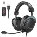 Headset Gamer FIFINE H9 com Som Surround 7.1, Controle de Volume e Interruptor de Mudo, Interface 3,5 mm ou USB para PC/Mac/PS4/PS5/Xbox