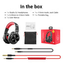 Fone de Ouvido Oneodio A71 Over Ear com Fio e Microfone Fones de Estúdio DJ Profissionais Monitoramento, Gravação e Mixagem Headset para Gaming