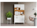 Cozinha Compacta Malva Aramobile, 4 Portas e 1 Gaveta