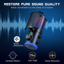Microfone USB Gamer FIFINE AM6 – Condensador com Cancelamento de Ruído, RGB, Botão de Ganho e Balanço, Ideal para Streaming e Podcast