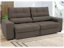 Sofá Retrátil Reclinável 4 Lugares Suede Brunello Linoforte