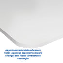 Mesa de Parede Dobrável Bemfix Branca 100x41cm em MDP