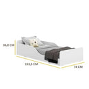 Cama Infantil Montessoriana para Colchão 70x150 cm Branca Multi-Mobile MDF 100%