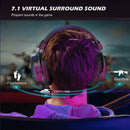 Headset Gamer FIFINE H9 com Som Surround 7.1, Controle de Volume e Interruptor de Mudo, Interface 3,5 mm ou USB para PC/Mac/PS4/PS5/Xbox