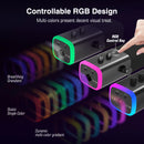 Microfone Dinâmico FIFINE USB/XLR com Controle de RGB/Entrada para Fone de Ouvido/Mute, Microfone para PC Gaming, Gravação e Streaming AmpliGame-AM8