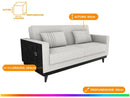 Sofá-Cama 3 Lugares Casal Reclinável Facto e Linho Matrix Esther