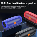 Caixa de Som Portátil com Subwoofer  Bluetooth – Estéreo Surround – À prova d’água – Sem fio Suporta Rádio FM e Cartão TF
