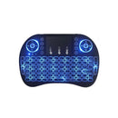 Mini teclado USB com LED e touchpad para smart TV, PC e PS3