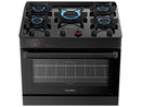 Fogão Esmaltec 5 Bocas Preto com Mesa de Vidro, Tampo de Vidro Ideal - Bivolt