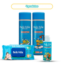 Kit Happy Bath – 1 Shampoo + 1 Sabonete + 1 Toalha Não Decidida + 1 Colônia Água Happy Baby
