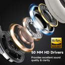 OneOdio Pro 10 Fones de Ouvido com Fio Over Ear Áudio Hi-Res Headset com Microfone Fone de Estúdio DJ Estéreo Conexão 3.5mm/6.35mm