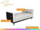 Sofá-Cama 3 Lugares Casal Reclinável Facto e Linho Matrix Esther
