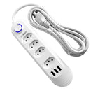 Extensão com 4 Tomadas, Bivolt, 2 Metros, Tomada Preta com 4 Saídas e USB, Régua de Energia, Extensão para Brasil