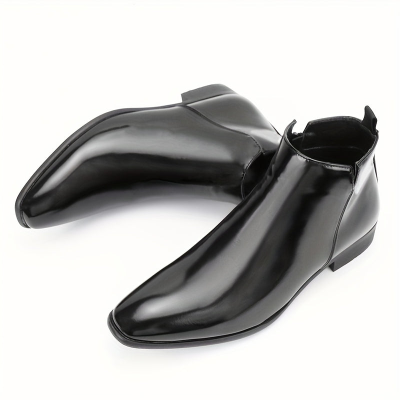 Botas Chelsea masculinas com zíper fashion